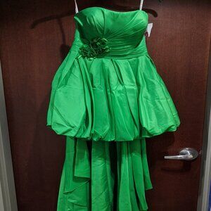 Flirt Prom P1637 Size 6 Green High Low Dress